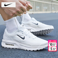 耐克（NIKE）男鞋 25冬季新款運動(dòng)鞋子男AIR MAX透氣墊鞋網(wǎng)面鞋男休閑鞋跑步鞋 100-冰川白藍/曬圖退10 44.5 （內長(cháng)285mm）