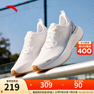 安踏（ANTA）氫跑7丨輕質(zhì)透氣跑步鞋男2025冬季新款緩震運動(dòng)跑 紙莎白/霧灰-1 39 (245mm)