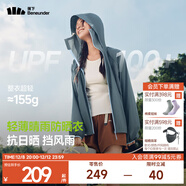 蕉下（beneunder）防曬衣女士防紫外線(xiàn)輕薄夾克防曬服披肩外套原紗防曬TS402情人節 新款-深藍灰 M