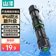 山澤網(wǎng)線(xiàn)對接頭防水 防塵室外轉接頭千兆網(wǎng)絡(luò )延長(cháng)連接器轉換器 RJ45網(wǎng)口直通頭水晶頭模塊適用5/6/7類(lèi)