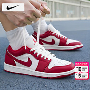 耐克（NIKE）籃球鞋男鞋 25冬季新款AIR氣墊透氣運動(dòng)鞋戶(hù)外跑步鞋AJ籃球鞋子男 【高熱新品】AJ1-烈焰疾風(fēng)/曬圖退10 42