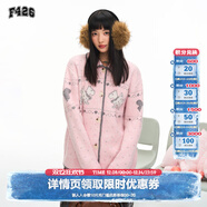 F426國潮牌秋季新款休閑百搭費爾島花紗小狗提花毛衣 粉色 現貨 S