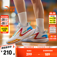 安踏兒童籃球鞋男童鞋子皮網(wǎng)面透氣運動(dòng)鞋實(shí)戰耐磨防滑中大童訓練球鞋 安踏白/經(jīng)典紅/亞海藍-1 36