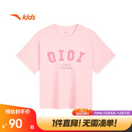 安踏兒童女童短袖T恤衫韓版大童籃球風(fēng)運動(dòng)上衣潮酷362431106