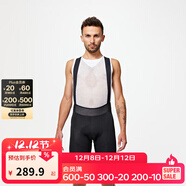 迪卡儂公路山地自行車(chē)騎行服裝備長(cháng)袖女新款RCR 背帶褲新黑色 褲墊顏色隨機發(fā)貨 2XL