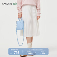 LACOSTE法國鱷魚(yú)女裝簡(jiǎn)約休閑松緊褲腰平滑百褶A型中長(cháng)款半身裙|JF8050 70V/米白色 XS