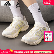 阿迪達斯 （adidas）跑步鞋女鞋 25冬季新款CLIMACOOL清風(fēng)科技舒爽運動(dòng)鞋緩震耐磨跑鞋 漢玉白/冰晶黃/乳白色 38