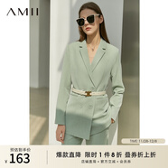 AMII女裝2025職業(yè)西服套裝女夏季新款休閑外套時(shí)尚西裝兩件套 抹茶綠(西裝) L (165)