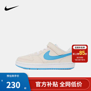 NIKE 耐克男女童休閑板鞋COURT BOROUGH魔術(shù)貼易穿脫兒童運動(dòng)童鞋低幫 DV5457-120 35 【建議腳長(cháng)22cm】