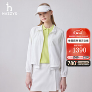HAZZYS哈吉斯女裝 夏季款女士HRC運動(dòng)休閑風(fēng)夾克女ASVSU0BBU25 白色WT XL (170/92A 42)