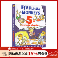 英文原版 五只小猴子系列 FIve Little Monkeys 紙板書(shū)2冊套裝 廖彩杏書(shū)單  Jumping on the Bed/Sitting in a Tree 綠山墻 五只小猴子 8個(gè)故事合