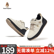 暇步士（Hush Puppies）童鞋兒童低幫板鞋男童新款中大童運動(dòng)鞋女童戶(hù)外輕便時(shí)尚休閑鞋 HP5604011棕色 33
