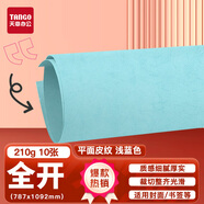 天章 （TANGO）全開(kāi) 787*1092 平面皮紋紙 班級活動(dòng)紙 標書(shū)封面 大張包裝紙 海報背景紙 淺藍色150g 10張/包