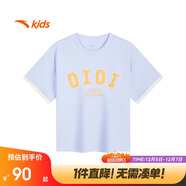 安踏兒童女童短袖T恤衫韓版大童籃球風(fēng)運動(dòng)上衣潮酷362431106