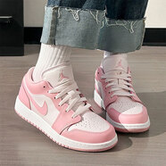 耐克（NIKE）aj1板鞋男女情侶秋冬季新款低幫舒適防滑耐磨籃球鞋子女鞋 櫻花粉/柔粉色 /Air Jordan 1/（GS款） 35.5