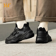 361°可頌|運動(dòng)鞋男秋冬季舒適百搭網(wǎng)面老爹鞋防滑耐磨輕便透氣休閑鞋 曜石黑/煙灰（網(wǎng)格款） 769F 39