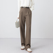 達佳詩(shī)-衣櫥長(cháng)青 職業(yè)西裝套裝女正裝通勤穿搭面試公務(wù)員西裝外套 深棕褲子 S 【職場(chǎng)小心機】