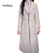 寶利茲 BAOLEEZ夾棉加厚棉衣洋氣時(shí)尚2025冬季新款氣質(zhì)修身顯瘦外套冬天中長(cháng)棉衣 米色艾米戀2277 M 建議90-105斤