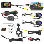 OTHER摩托車(chē)行車(chē)記錄儀1080高清雙鏡頭防水機車(chē)電動(dòng)車(chē)記錄器停車(chē)監控器 準版+停車(chē)監控+隨車(chē)啟停+前后720攝像頭+無(wú)內存