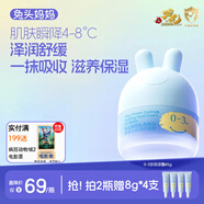 兔頭媽媽兒童面霜輕薄透氣保濕潤膚夏季曬后舒緩0-3歲嬰幼兒涼涼霜45g敖丙