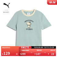 彪馬（PUMA）【HELLO KITTY聯(lián)名】Babytee短款短袖女子辣妹上衣631613 薄荷綠-67 XS (150/76A)