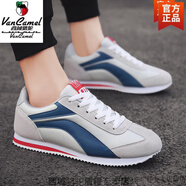 西域駱駝2026阿甘跑步鞋冬季韓版潮流運動(dòng)休閑鞋男士板鞋百搭跑步潮鞋 1991蘭紅-駱駝官方品牌旗艦 39