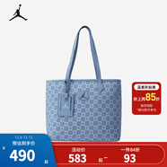 NIKE JORDAN 耐克AJ男女23號牛仔托特包新款手提包大容量學(xué)生單肩包 牛仔藍 8/20【35*27*15cm 約14.1L】