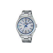 卡西歐（CASIO）OCEANUS系列-圓盤(pán)三針 100米防水 太陽(yáng)能石英機芯不銹鋼表帶男表 白色表盤(pán)