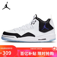 Jordan女休閑鞋喬丹 防滑耐磨 COURTSIDE 23運動(dòng)鞋AR1002-104白黑37.5