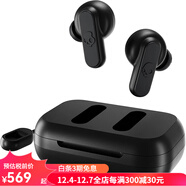 SKullcandy骷髏頭 Dime 2 真無(wú)線(xiàn)入耳式藍牙耳機 適合健身房 運動(dòng)和游戲 IPX4 防汗防塵 美國直郵 Black