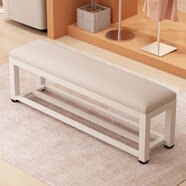 A家實(shí)木換鞋凳家用門(mén)口鞋柜坐凳一體入戶(hù)北歐鞋架可坐式穿鞋凳SN3363 長(cháng)130寬35高45雙層[軟包顏色聯(lián)系