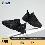 FILA斐樂(lè )女鞋跑步鞋火星二代復古老爹鞋運動(dòng)鞋休閑慢跑鞋MARS Ⅱ 黑色-BK-F12W141116F 40