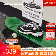 斯凱奇（Skechers）奶茶熊2代丨男女老爹鞋潮流復古增高保暖熊貓鞋休閑鞋 【男款】奧利奧芝芝雪脆/BKW 41