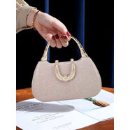 其他家時(shí)尚氣質(zhì)名媛晚宴包單肩晚禮服閃韓版鑲鉆手包錢(qián)包手拿包女士宴會(huì ) 香檳色