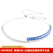 施華洛世奇（SWAROVSKI）女士時(shí)尚項鏈個(gè)性拼接復古鑲鉆可調節飾品Matrix鋯石配飾日常聚會(huì ) Blue