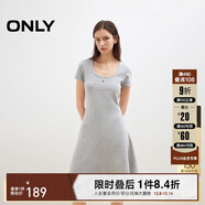 ONLY 2025春季優(yōu)雅百搭純色A字針織短裙連衣裙女|125161017