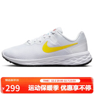 耐克NIKE馬拉松跑步鞋女REVOLUTION 6 NEXT運動(dòng)鞋DC3729-105白黃35.5