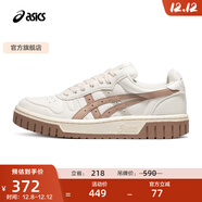 亞瑟士ASICS男鞋女鞋運動(dòng)休閑鞋復古籃球鞋百搭板鞋 COURT MZ 白色/棕色 39.5