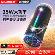 雷登（OHAYO）X10MAX無(wú)線(xiàn)便攜式藍牙音箱2025新款重低音炮大音量高音質(zhì)戶(hù)外迷你小型自行車(chē)騎行小音響防水音箱 2分頻【傳奇音質(zhì)】35W賽道揚聲器-藍 防塵防水+超長(cháng)續航+32G卡