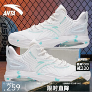 安踏空域4籃球鞋男鞋子學(xué)生耐磨運動(dòng)鞋氣墊緩震防滑實(shí)戰球鞋戶(hù)外鞋子 【KT team二代】白/灰/藍-1 40.5