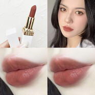 玫紅色口紅桃粉色啞光顯白灰粉色藍調正紅豆沙奶茶橘色玫紫色唇膏 M04#肉桂奶茶色口紅