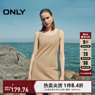 ONLY秋季精致設計感拼接顯瘦無(wú)袖短裙連衣裙女|124307054 H99 棕色花紗 XS (155) 76A