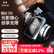 Hobolite或泊Mini攝影燈20w便攜式戶(hù)外室內夜景人像自拍攝像拍照柔光常亮打光顏值禮物手機微單相機補光燈 Mini 標準套（黑色）