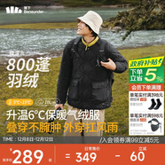 蕉下（beneunder）外套男圓領(lǐng)夾克棉服氣絨戶(hù)外穿內搭男女同款CL18824漫暮黑L