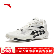 安踏（ANTA）狂傲1籃球鞋男新款氮科技穩定支撐耐磨防滑實(shí)戰運動(dòng)鞋 紙莎白/黑-3 6.5 (男39)