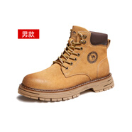 駱駝動(dòng)感（camel active）【王俊凱同款】駱駝馬丁靴男春秋2025新款大黃靴女復古戶(hù)外工裝靴 G13W136139，駝色/咖色，【男款網(wǎng)里】 40