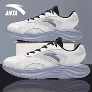 安踏（ANTA）星云2跑步鞋男鞋2025冬季新款輕質(zhì)軟底減震跑鞋休閑運動(dòng)鞋子 -3象牙白/基礎黑/霧灰 40