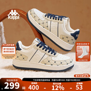 KAPPA卡帕背靠背女鞋冬季厚底小白鞋子女板鞋新款情侶鞋百搭休閑運動(dòng)鞋 經(jīng)典白/芭蕉綠【加絨款】 37