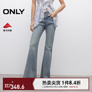 ONLY2025夏季新款辣妹設計感修身高腰喇叭褲牛仔褲女|125332002 J34 390洗水牛仔藍 2XL XXL標準褲長(cháng)