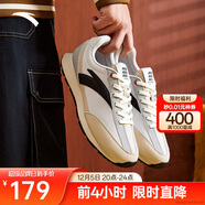 安踏冰糖丨休閑鞋男鞋情侶款秋季新款薄底阿甘鞋撞色復古運動(dòng)鞋子男